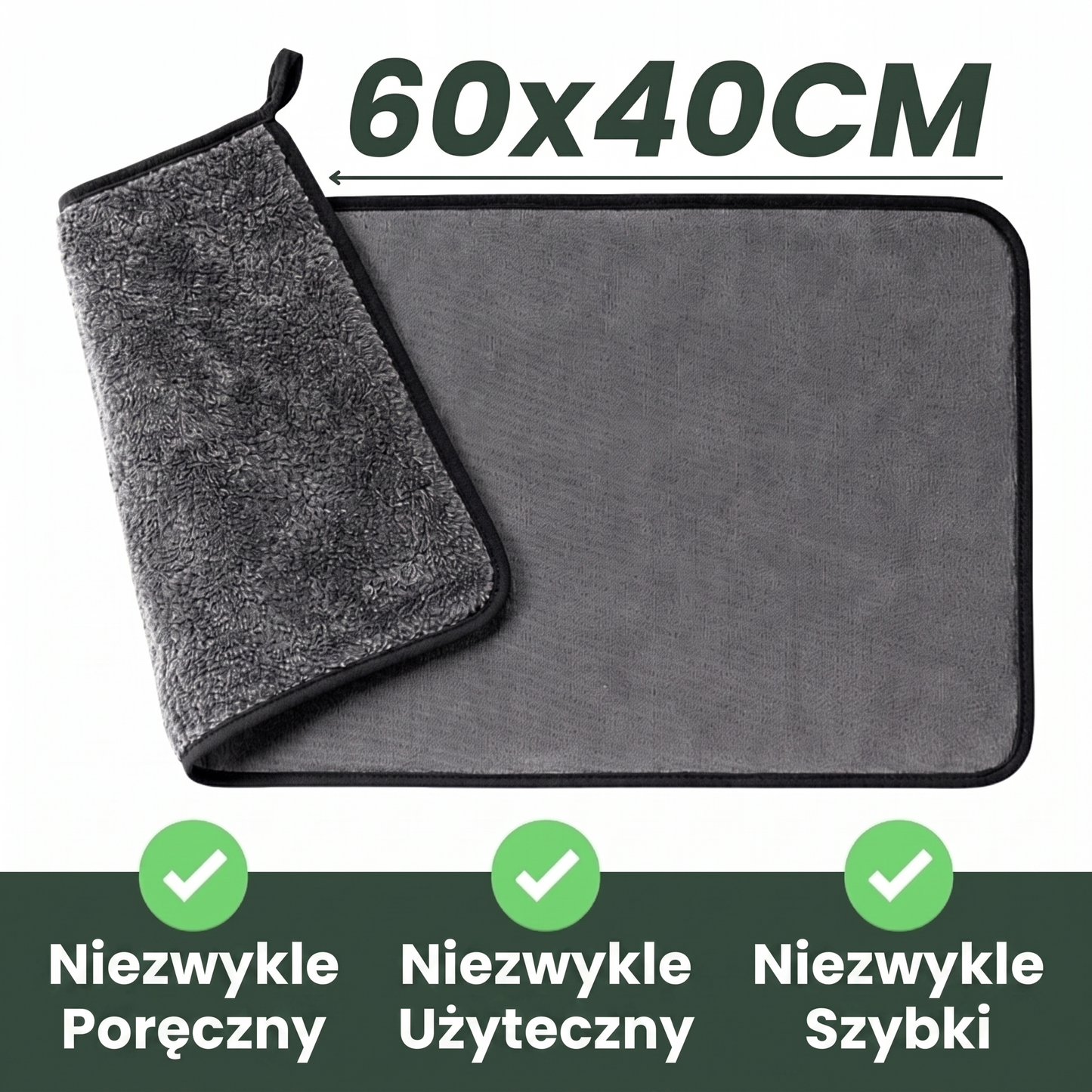 Lumpinioo - Ściereczka do czyszczenia okien i szklanych drzwi (60 × 40 cm)